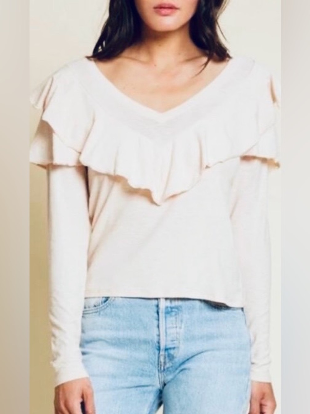 NATION LTD Kelsey Ruffled Romance Long Sleeve Size: Small